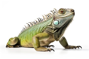 Obraz premium Iguana isolated on white background