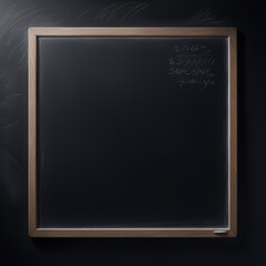 a clean and simple black board of a school