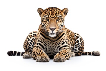 Obraz premium Jaguar isolated on white background