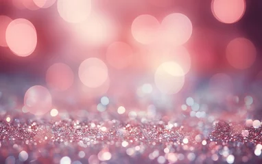 Foto op Plexiglas blurred lights and pink luxury dreamy bokeh background © Harry