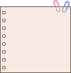 Fototapeta premium kawaii cute planner memo note paper decoration