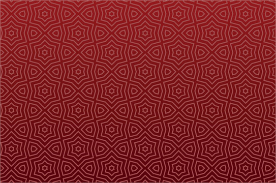 Abstract outline geometric red background