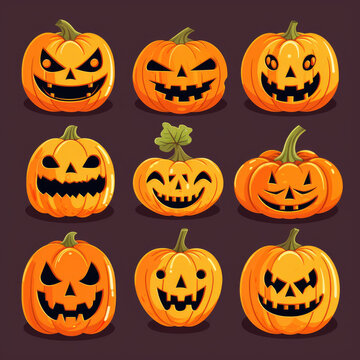  pumpkins set