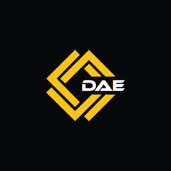 DAE letter design for logo and icon.DAE typography for technology, business and real estate brand.DAE monogram logo.