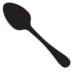 spoon on white background