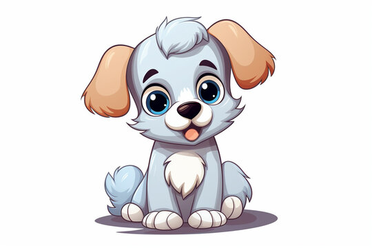 vector design, cute animal character of a dog