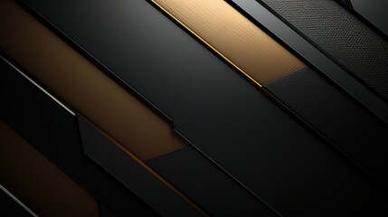 Abstract modern textured gold black carbon fiber - obrazy, fototapety, plakaty