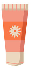 Skincare Sunscreen. Vector Illustration