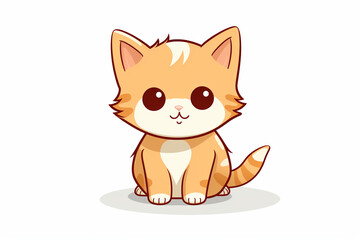 vector design, cute animal character of a cat