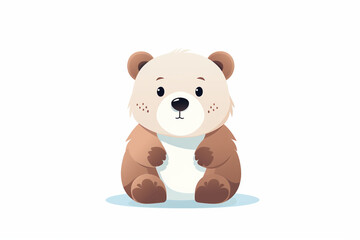 vector design, cute animal character of a bear