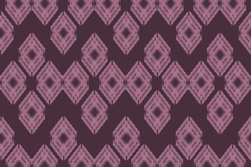 Ikat floral paisley embroidery on geometric ethnic oriental pattern traditional.Aztec style abstract vector illustration.design for texture,fabric,clothing,wrapping,decoration,sarong.