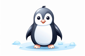vector design  cute animal character of a penguin