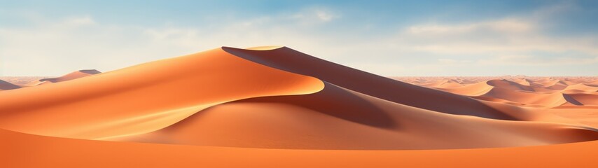 Sand dunes in desert, beautiful landscape