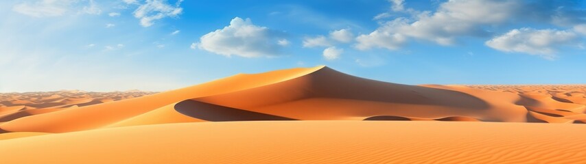 Sand dunes in desert, beautiful landscape