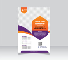 Health Hospital Flyer Editable Templates