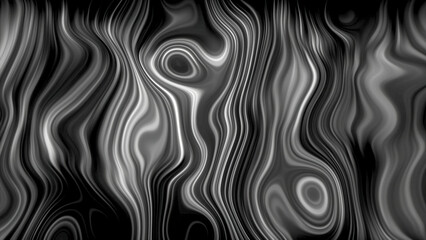 Pulsating liquid pattern with lines. Motion. Pattern with curved circles and pulsating lines. Topographical pattern with bright pulsations of energy
