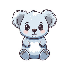 Obraz premium Vector clipart, cute koala vector clipart