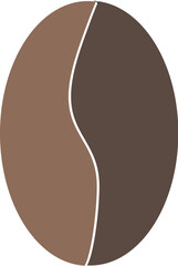 Coffee Bean Vector Flat Illustration