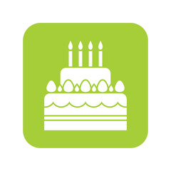 Icon, vector, clip art, and symbol. Icon with a green square shape.