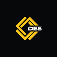 DEE letter design for logo and icon.DEE typography for technology, business and real estate brand.DEE monogram logo.