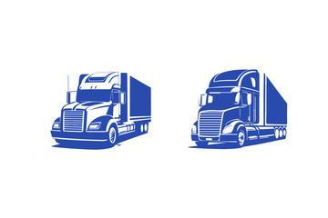 Semi Truck Logo Design 