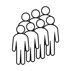 Symbol, ikona ludzi. Plik wektorowy.