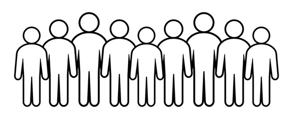 Symbol, ikona ludzi. Plik wektorowy. © robert6666