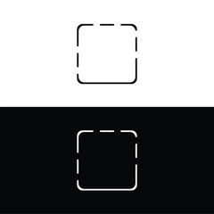Rectangle vector logo template illustration