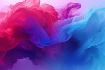 Fototapeta premium Mystic Chromatic Swirl, a Red, Blue, and Purple Smoke Background Texture Infusing a Hypnotic Fusion of Colors and Ethereal Elegance