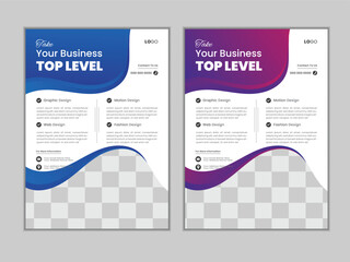 Creative Corporate Flyer Template And Unique Business Vector Design