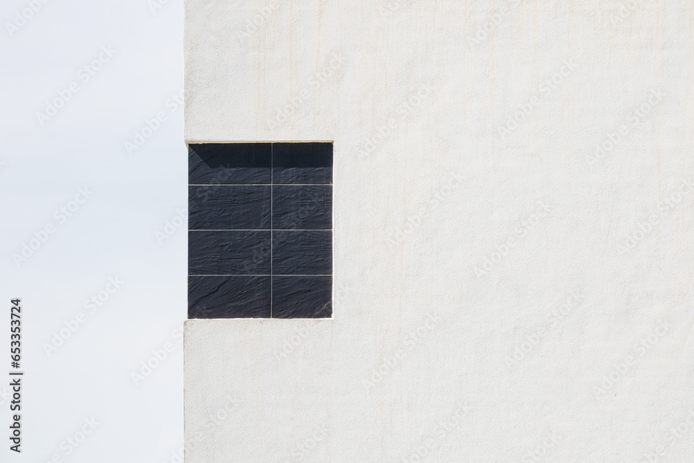 Poster abstract modern architecture. close up of a contemporary building facade.