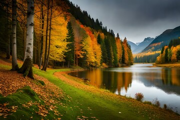 autumn in the mountains