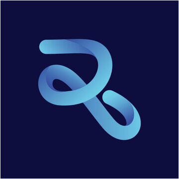 infinity R logo design