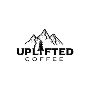 Uplifted coffee logo design