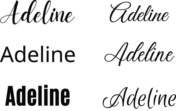 Adeline svg . Adeline Baby Name svg. Adeline Wedding Name svg
