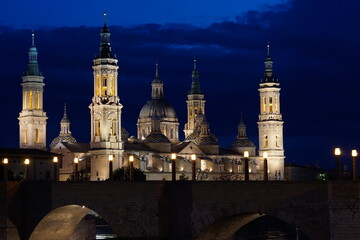 Naklejka premium Cathedral-Mosque in Saragozaa, Aragon, Spain