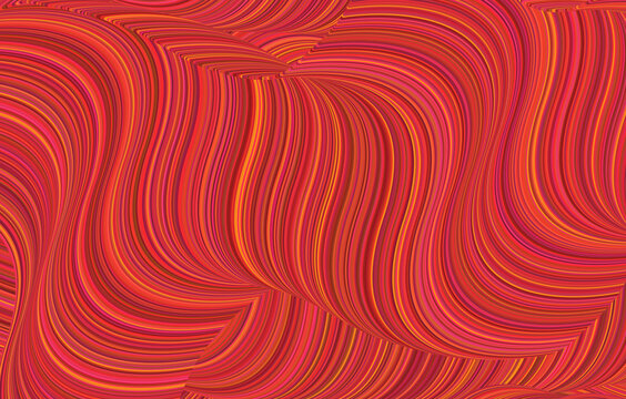 traumartiger wellenf&ouml;rmiger hintergrund rot orange gelb