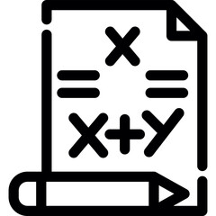 Obraz premium Maths Icon