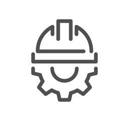 Engineering design related icon outline and linear vector.