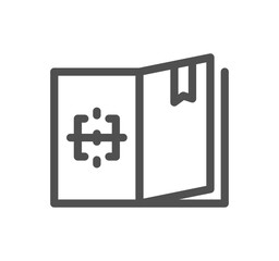 Fototapeta premium Engineering design related icon outline and linear vector.