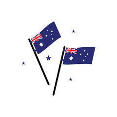 Australia Element Independence Day Illustration Design Vector