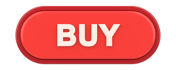 Buy button. 3D button. 3D illustration.