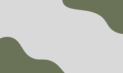 Abstract Wave Shape with Green Background for Cover Template