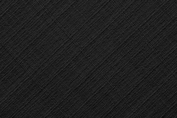 Fototapeta na wymiar black fabric texture, natural linen canvas background