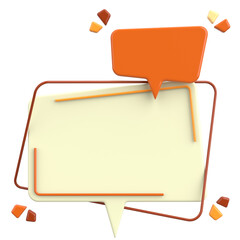 Sale banner. 3D banner design. 3D illustration.