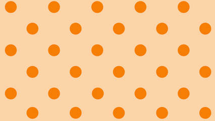 Background seamless pattern orange dots