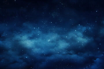 Fototapeta na wymiar Stars on a Dark Blue Night Sky