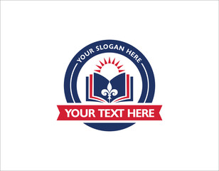 Education, School, college, university, academy, emblem, organization, health care, stamp, seal logo design