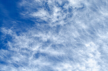 Blue sky with white clouds