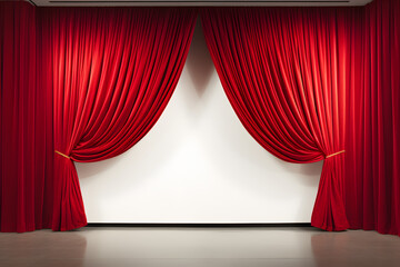 Fototapeta premium Roter Vorhang